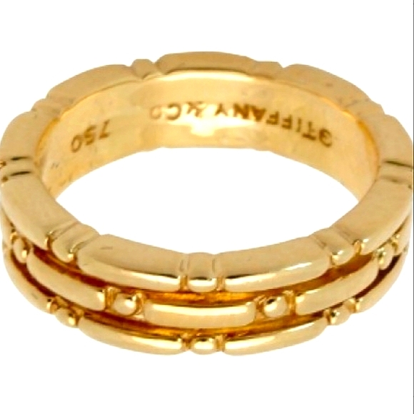 SOLD IN OUR STORE 18K Tiffany & Co. Yellow Gold Band Beautiful Stunning - Picture 4 of 4